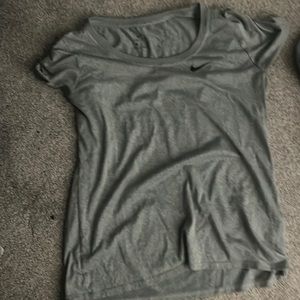 large gray nike shirt